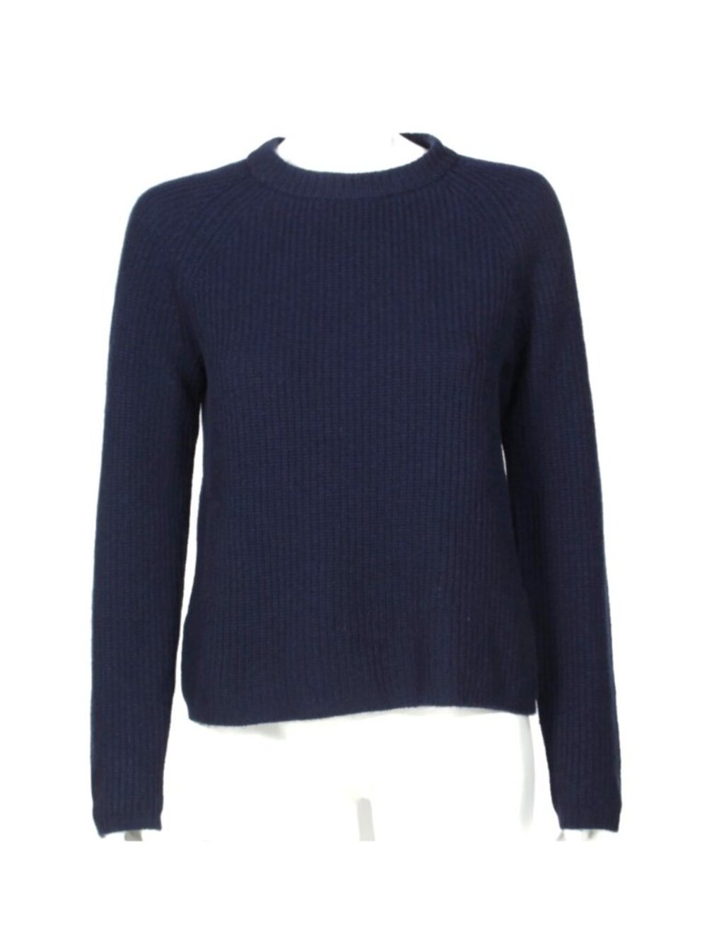 Quince Mongolian Cashmere Fisherman Crewneck Sweater Navy Blue Size M /301